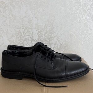 Rockport Walkability Dress Black Leather Shoes Size 10.5